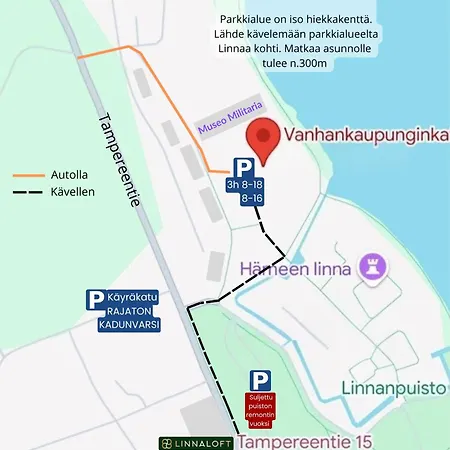 Linnaloft Aava - Kaunis Asunto Linnamaisemalla Ja Omalla Sisaeaenkaeynnillae * Hämeenlinna